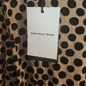 Long sleeve polka dot dress